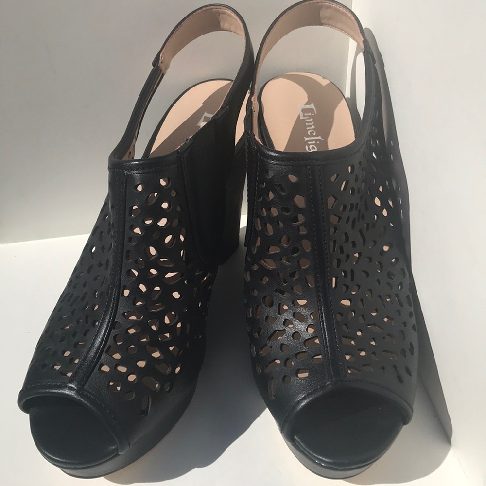 Limelight Black Wedge Sandal - Size 9M